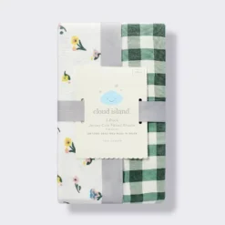 Fitted Jersey Crib Sheet -Floral Gingham Green - 2pk - Cloud Island™ 6 Fitted Jersey Crib Sheet -Floral Gingham Green - 2pk - Cloud Island™ -Little Luxe Store GUEST 59e45b66 4d3c 4acf a0ea 1ebd6b5791ba