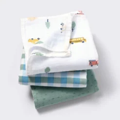 Muslin Swaddle Baby Blanket - Transportation - 3pk - Cloud Island™ -Little Luxe Store GUEST 5c6442fd 540f 4ca4 9beb 42917f10dbc1