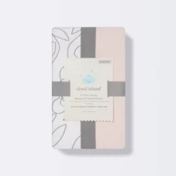 Jersey Bassinet Sheet 2pk - Cloud Island™ Floral And Solid Light Pink -Little Luxe Store GUEST 5c826daa dee5 44cd 92b7 7224d5713bd8
