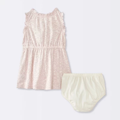 Baby Girls' Floral Printed Dress - Cloud Island™ Cream 3 Baby Girls' Floral Printed Dress - Cloud Island™ Cream - Image 3