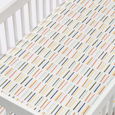 Fitted Crib Sheet Dashes - Cloud Island™ 1 Fitted Crib Sheet Dashes - Cloud Island™