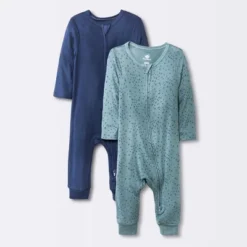 Baby Boys' 2pk Stars So Very Soft Modal Blend Romper - Cloud Island™ Navy Blue -Little Luxe Store GUEST 62ee34bf 569a 4fd3 8792 f8ffdfd05957