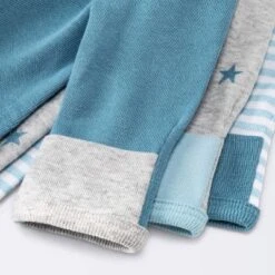 Baby Boys' 3pk Basic Romper - Cloud Island™ Sky Blue Preemie -Little Luxe Store GUEST 638ba981 3512 4a1d 8964 06832920a058