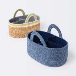 Coiled Rope Diaper Caddy With Dividers - Cloud Island™ Navy 5 Coiled Rope Diaper Caddy With Dividers - Cloud Island™ Navy -Little Luxe Store GUEST 63ab274b e4c1 4d68 b50e aa2ee05f4591