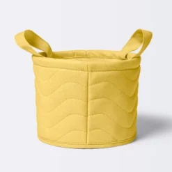 Quilted Fabric Small Round Storage Basket - Cloud Island™ -Little Luxe Store GUEST 67ec3b08 c194 4b1d 8eef 52419b7eee38