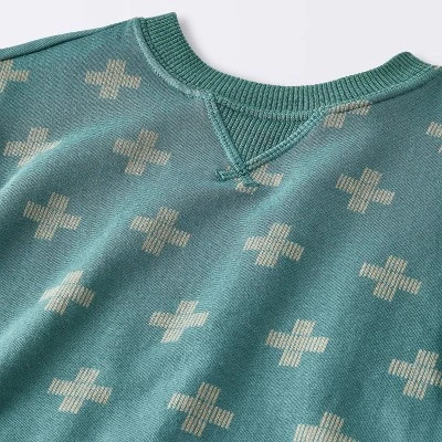 Baby Boys' 2pc Plus Sign Graphic Jogger Pants Set - Cloud Island™ Blue 2 Baby Boys' 2pc Plus Sign Graphic Jogger Pants Set - Cloud Island™ Blue - Image 2