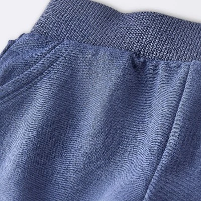 Baby Boys' 2pc Fox Applique Sweatshirt & Shorts Set - Cloud Island™ Navy Blue 3 Baby Boys' 2pc Fox Applique Sweatshirt & Shorts Set - Cloud Island™ Navy Blue - Image 3