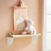 Half Moon Dots And Dash Pattern Decorative Wall Shelf - Natural White - Cloud Island™