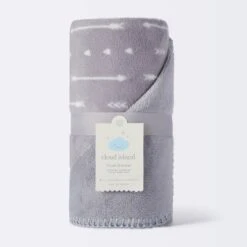 Plush Baby Blanket - Gray Arrows - Cloud Island™ 5 Plush Baby Blanket - Gray Arrows - Cloud Island™ -Little Luxe Store GUEST 6a4f9aea 8785 4fe2 87f0 7477c2a902f9