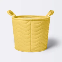 Quilted Fabric Medium Round Storage Basket - Cloud Island™ -Little Luxe Store GUEST 6b21ecf0 8a73 45d8 80fc 87eb65b6d66f