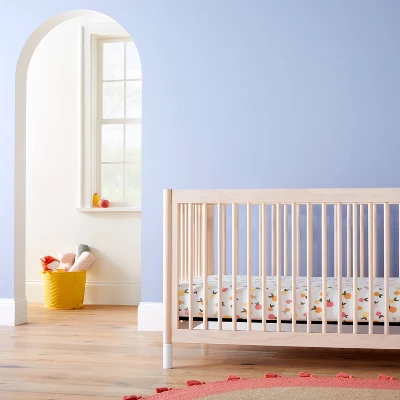 Polyester Rayon Fitted Crib Sheet - Citrus - Cloud Island™ 1 Polyester Rayon Fitted Crib Sheet - Citrus - Cloud Island™