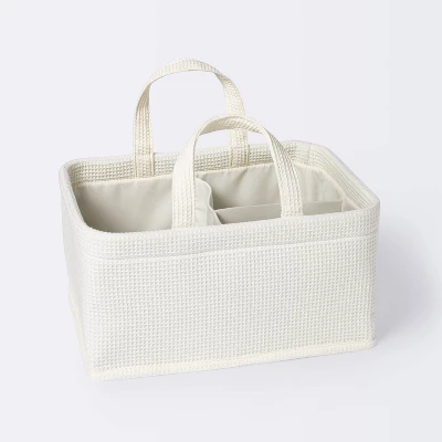Waffle Weave Rectangular Diaper Caddy With Handles - Cloud Island™ 4 Waffle Weave Rectangular Diaper Caddy With Handles - Cloud Island™ - Image 4