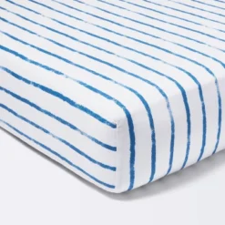 Fitted Crib Sheet Stripe - Navy/White - Cloud Island™ 7 Fitted Crib Sheet Stripe - Navy/White - Cloud Island™ -Little Luxe Store GUEST 719325b4 3f11 403b 8389 521c3aecf77a