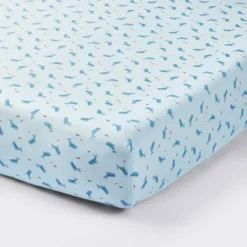 Cotton Fitted Crib Sheet - Whales - Cloud Island™ -Little Luxe Store GUEST 747fecfc 34e5 4675 9934 4f32a2c97a48