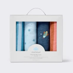 Flannel Baby Blankets - Space - 4pk - Cloud Island™ 6 Flannel Baby Blankets - Space - 4pk - Cloud Island™ -Little Luxe Store GUEST 7547f8e1 3aea 4c84 bdbd 59077595cb76
