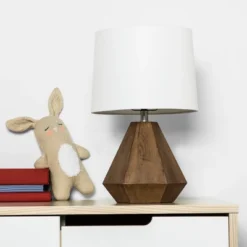 Wood-Like Table Lamp (Includes LED Light Bulb) - Brown - Cloud Island™