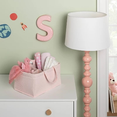 Waffle Weave Rectangular Diaper Caddy With Handles - Cloud Island™ 1 Waffle Weave Rectangular Diaper Caddy With Handles - Cloud Island™