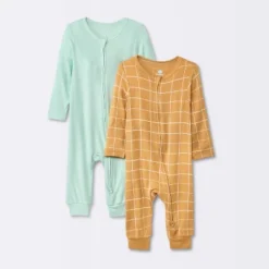 Baby Boys' 2pk So Very Soft Modal Blend Romper - Cloud Island™ Rust/Blue -Little Luxe Store GUEST 7e8fd6a9 763d 4883 ab35 a44dd9869d7d