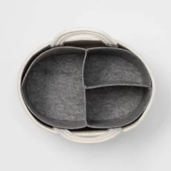 Coiled Rope Diaper Caddy With Dividers - Cloud Island™ Cream -Little Luxe Store GUEST 7f5e960b d644 465e 8a6b 1a2091651e69