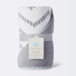 Plush Baby Blanket - Chevron - Gray - Cloud Island™ 5 Plush Baby Blanket - Chevron - Gray - Cloud Island™ -Little Luxe Store GUEST 839a0711 d92f 488f 9431 2e26fcef0a1f