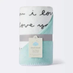 Plush Baby Blanket - I Love You Script - Cloud Island™ 5 Plush Baby Blanket - I Love You Script - Cloud Island™ -Little Luxe Store GUEST 8436a8d5 53a9 4012 92ba 2dc4c8cf72cc