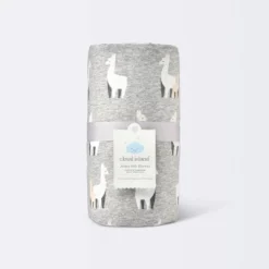 Jersey Knit Reversible Faux Fur Blanket Llamas - Cloud Island™ Blue/White -Little Luxe Store GUEST 89073436 24a2 433a a9a5 566b5c2024ab