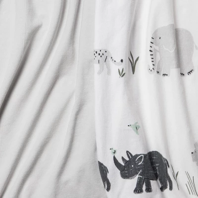 Jersey Bassinet Sheet 2pk - Cloud Island™ Two By Two Animals And Solid Gray 3 Jersey Bassinet Sheet 2pk - Cloud Island™ Two By Two Animals And Solid Gray - Image 3