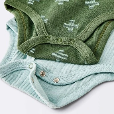 Baby Boys' 4pk Bear Long Sleeve Bodysuits - Cloud Island™ Ivory/Blue/Green 3 Baby Boys' 4pk Bear Long Sleeve Bodysuits - Cloud Island™ Ivory/Blue/Green - Image 3