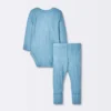 Baby Boys' 2pc Soft Blend Top & Bottom Set - Cloud Island™ Blue