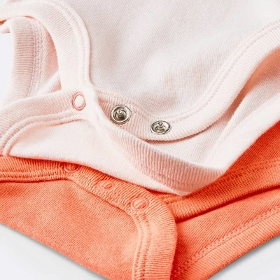 Baby Girls' 4pk Short Sleeve Bodysuit - Cloud Island™ Floral 3 Baby Girls' 4pk Short Sleeve Bodysuit - Cloud Island™ Floral - Image 3