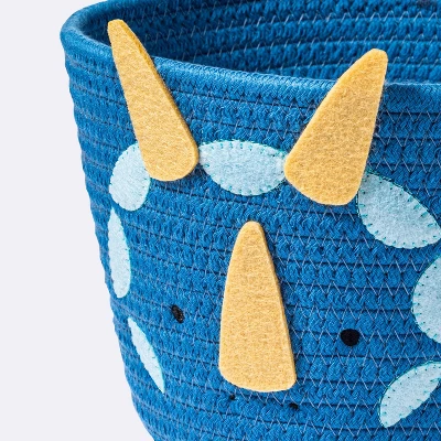 Coiled Rope Forest Animal Small Round Storage Basket - Dinosaur - Cloud Island™ 2 Coiled Rope Forest Animal Small Round Storage Basket - Dinosaur - Cloud Island™ - Image 2