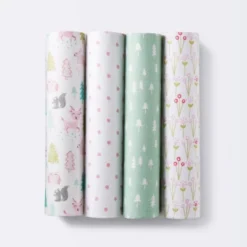Flannel Baby Blankets Forest Frolic 4pk - Cloud Island™ Pink -Little Luxe Store GUEST 8debf947 d47b 4158 9d0b 5062673b1511