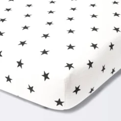 Flannel Fitted Crib Sheet Stars - Cloud Island™ - Cream/Black 9 Flannel Fitted Crib Sheet Stars - Cloud Island™ - Cream/Black -Little Luxe Store GUEST 93a57524 5492 4797 9c4e b544f03e5146