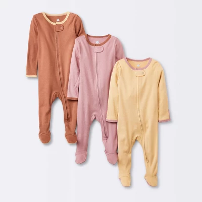 Baby Girls' 3pk Tight Fit Zip-Up Sleep N' Play - Cloud Island™ 6 Baby Girls' 3pk Tight Fit Zip-Up Sleep N' Play - Cloud Island™ - Image 6