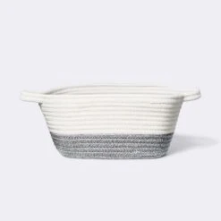 Square Coiled Rope Bin With Color Band - Cloud Island™ -Little Luxe Store GUEST 98ecb9e4 a743 413d 90b2 3c7410fd4153