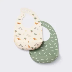 Silicone Bibs - 2pk - Animals/Cresents - Cloud Island™ -Little Luxe Store GUEST 9901afc6 c28c 437c 925d 1540c753d0cd