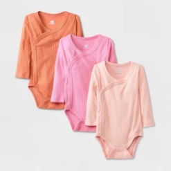 Baby Girls' 3pk Side Snap Long Sleeve Bodysuit - Cloud Island™ Pink 8 Baby Girls' 3pk Side Snap Long Sleeve Bodysuit - Cloud Island™ Pink -Little Luxe Store GUEST 9ad4665d e5ea 4497 a0b8 dec2bec263f5