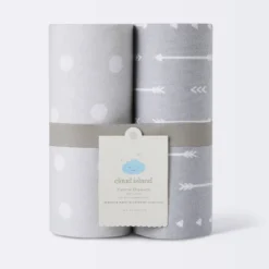 Flannel Swaddle Baby Blankets - Gray Arrows And Dots - 2pk - Cloud Island™ 5 Flannel Swaddle Baby Blankets - Gray Arrows And Dots - 2pk - Cloud Island™ -Little Luxe Store GUEST 9b6b1c43 3b3f 46ed ab75 85ac8db825d9