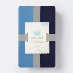 Fitted Playard Jersey Sheet - Cloud Island™ Navy & Blue 2pk 6 Fitted Playard Jersey Sheet - Cloud Island™ Navy & Blue 2pk -Little Luxe Store GUEST 9cb708df d5c8 4287 abcf 4eebaa921484