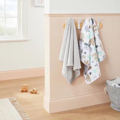 Plush Embossed Baby Blanket Chevron - Cloud Island™ Gray - 100 Each 1 Plush Embossed Baby Blanket Chevron - Cloud Island™ Gray - 100 Each