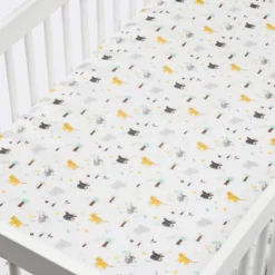 Fitted Crib Sheet Jungle Animals - Cloud Island™
