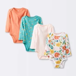 Baby Girls' 4pk Long Sleeve Bodysuit - Cloud Island™ Floral 9 Baby Girls' 4pk Long Sleeve Bodysuit - Cloud Island™ Floral -Little Luxe Store GUEST a26d0fc4 a22a 4ecb a6cb 9b713d268e3f