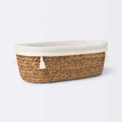 Natural Weave Oval Storage Bin With Waffle Weave Liner - Cloud Island™ 8 Natural Weave Oval Storage Bin With Waffle Weave Liner - Cloud Island™ -Little Luxe Store GUEST a3de4f61 51cd 4f96 91ff 73a5dc516147