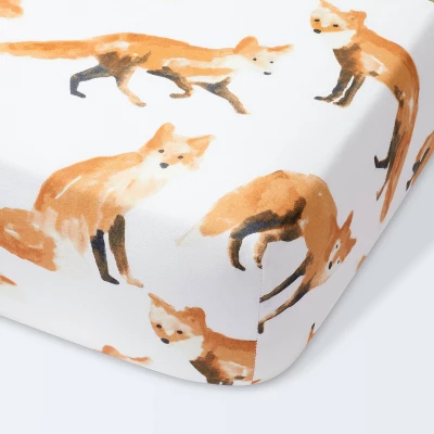 Crib Fitted Sheet - Cloud Island™ Foxes 5 Crib Fitted Sheet - Cloud Island™ Foxes - Image 5