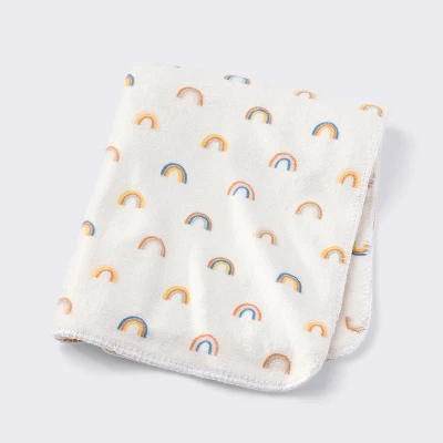 Plush Baby Blanket - Rainbows - Cloud Island™ 4 Plush Baby Blanket - Rainbows - Cloud Island™ - Image 4