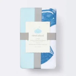 Fitted Jersey Crib Sheet Whales - Solid Blue - 2pk - Cloud Island™ 5 Fitted Jersey Crib Sheet Whales - Solid Blue - 2pk - Cloud Island™ -Little Luxe Store GUEST a7687748 f28c 432a a386 ec9fef5228c2