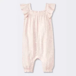 Baby Girls' Floral Modal Jersey Long Legged Romper - Cloud Island™ Pink 7 Baby Girls' Floral Modal Jersey Long Legged Romper - Cloud Island™ Pink -Little Luxe Store GUEST a8097ffe ca89 4781 a8f2 7f3b95099679