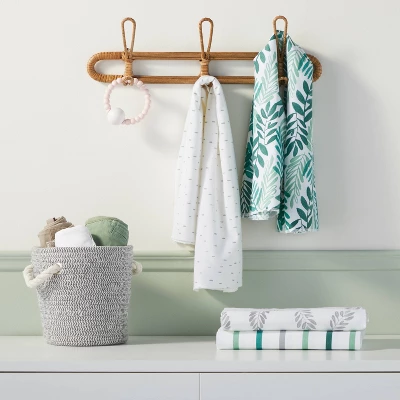 Flannel Baby Blanket - Cloud Island™ Green 4pk 1 Flannel Baby Blanket - Cloud Island™ Green 4pk