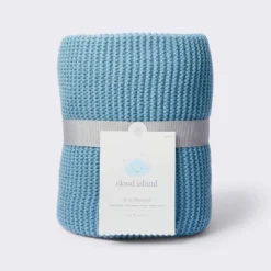 Knit Baby Blanket - Blue - Cloud Island™ -Little Luxe Store GUEST aac0e31c 793d 43c9 a795 0271cbd55243