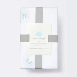 Fitted Jersey Crib Sheet Love To Dream - Rainbows/White - 2pk - Cloud Island™ -Little Luxe Store GUEST ad54df26 b06f 422d bd80 725c7fd189f1